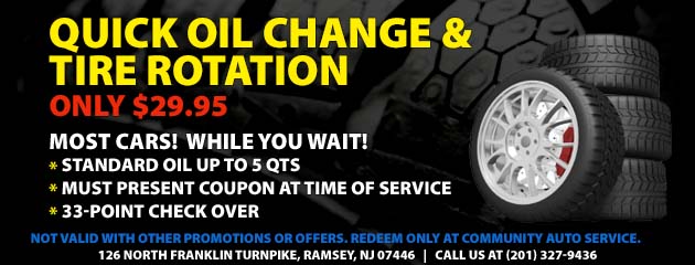 Oil Change and Rotation Special